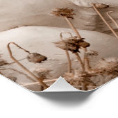 勇敢なホワイトストーンのライオン像 ポスター (コーナー)