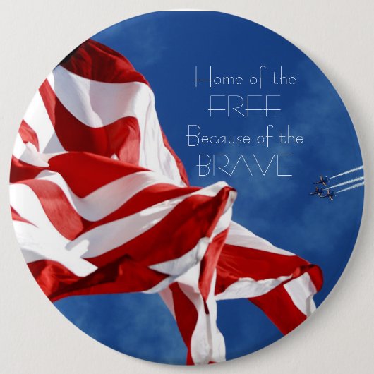 勇敢なボタンのために自由のの家 缶バッジ (正面)