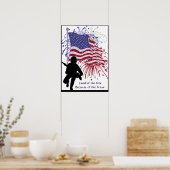 勇敢なポスターによる自由の地 ポスター (キッチン)