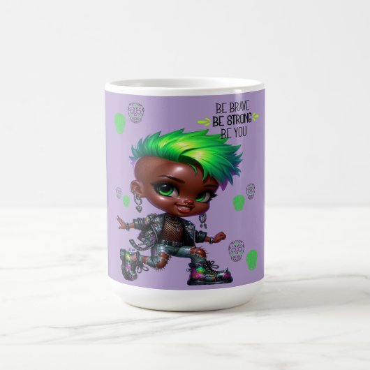 勇敢なマグカップを作る コーヒーマグカップ (中央)