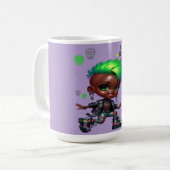 勇敢なマグカップを作る コーヒーマグカップ (正面左)