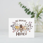 勇敢なミツバチ ポストカード (スタンド正面)