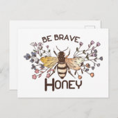 勇敢なミツバチ ポストカード (正面/裏面)