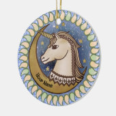 勇敢なユニコーン セラミックオーナメント (左)