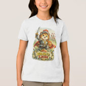 勇敢なライオン トライブレンドTシャツ (正面)
