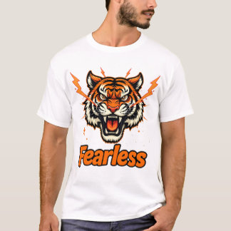 勇敢なライオン - 堂々たるストリートウェアデザイン Tシャツ