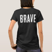 勇敢なヴァイキングの女性 Tシャツ (裏面)