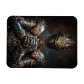 勇敢な中世のナイト マグネット (横)