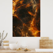 勇敢な中世の騎士のクローズアップポスター ポスター (キッチン)