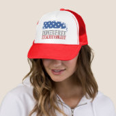 勇敢な人々がいるから自由なアメリカ合衆国国旗 キャップ (インサイチュ)
