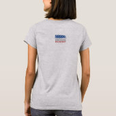 勇敢な人々がいるから自由なアメリカ合衆国国旗 Tシャツ (裏面)