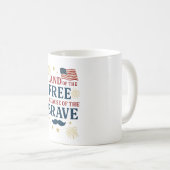 勇敢な人々がいるから自由な国 Mug  コーヒーマグカップ (正面右)