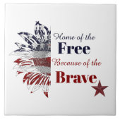 勇敢な人々のために自由の家を タイル (正面)