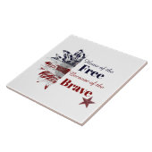 勇敢な人々のために自由の家を タイル (側面)