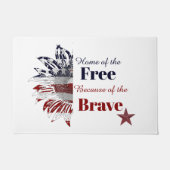 勇敢な人々のために自由の家を ドアマット (正面)