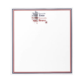 勇敢な人々のために自由の家を ノートパッド