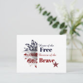 勇敢な人々のために自由の家を ポストカード (スタンド正面)