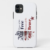勇敢な人々のために自由の家を Case-Mate iPhoneケース (裏面)