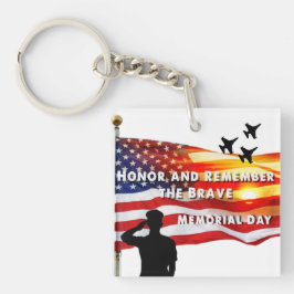 勇敢な人を尊敬し覚えなさい キーホルダー