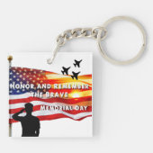 勇敢な人を尊敬し覚えなさい キーホルダー (裏面)