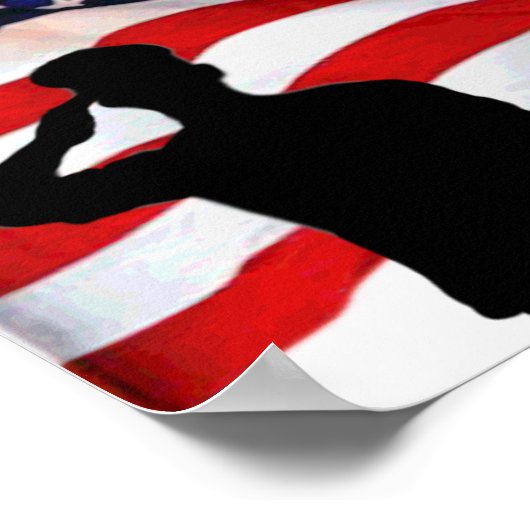 勇敢な人を尊敬し覚えなさい ポスター (角)