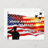 勇敢な人を尊敬し覚えなさい ポストカード (正面/裏面)