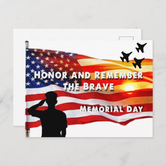 勇敢な人を尊敬し覚えなさい ポストカード (正面/裏面)