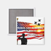 勇敢な人を尊敬し覚えなさい マグネット (正面/裏面)