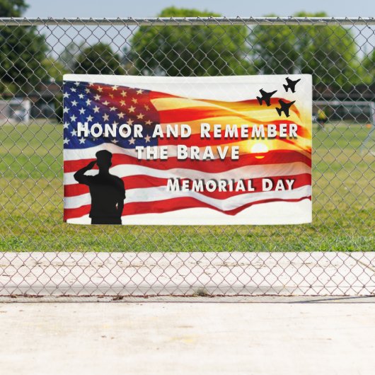 勇敢な人を尊敬し覚えなさい 横断幕 (インサイチュ)