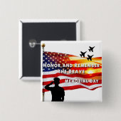 勇敢な人を尊敬し覚えなさい 缶バッジ (正面&裏面)