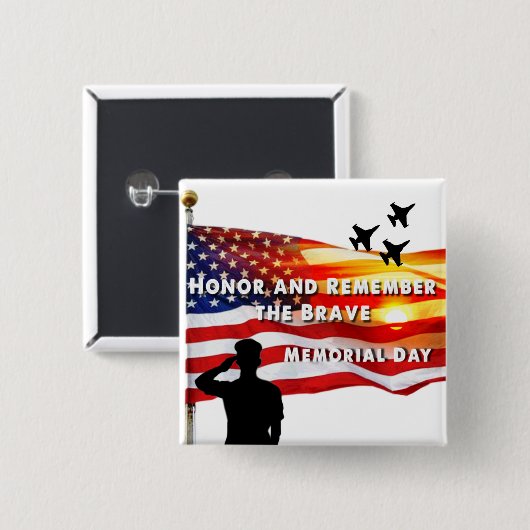 勇敢な人を尊敬し覚えなさい 缶バッジ (正面&裏面)