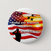 勇敢な人を尊敬し覚えなさい 缶バッジ (正面)