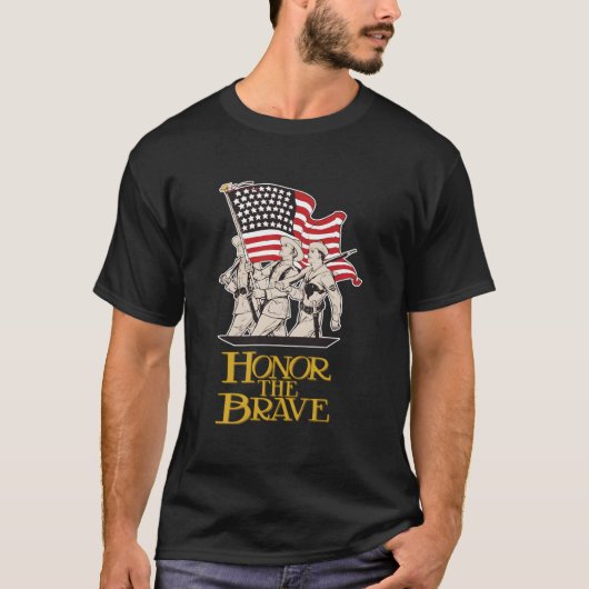 勇敢な人を称える Tシャツ (正面)