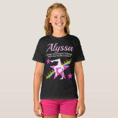 勇敢な体操パーソナライズされたTシャツ Tシャツ (正面フル)