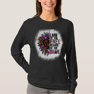 勇敢な太陽のためにフリーの漂白された土地 Tシャツ