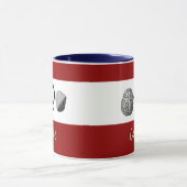 勇敢な女の子はあなたの名前のマグカップでロック マグカップ (中央)