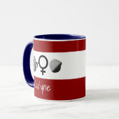 勇敢な女の子はあなたの名前のマグカップでロック マグカップ (正面左)