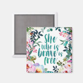 勇敢な女は自由だ マグネット (正面/裏面)