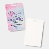 勇敢な女性クリスチャン会議 バッジ (正面＆裏面)