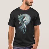 勇敢な妖精と月の幻想芸術  Tシャツ (正面)