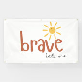 勇敢な小さなアウトドア大きなバナーの看板かわいい 横断幕 (横)