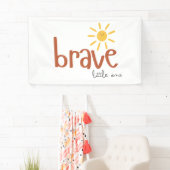 勇敢な小さなバナー大きな屋内の看板かわいい 横断幕 (インサイチュ)