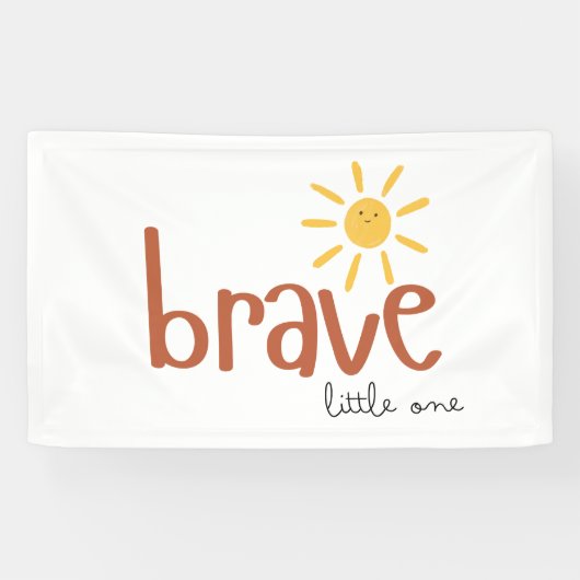 勇敢な小さなバナー大きな屋内の看板かわいい 横断幕 (横)