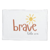 勇敢な小さなピローケースかわいい太陽 枕カバー (裏面)