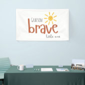 勇敢な小さな一パーソナライズされたつの屋内バナーサイン 横断幕 (トレードショー)