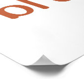 勇敢な小さな名前をカスタムするポスタープリントサイン ポスター (角)