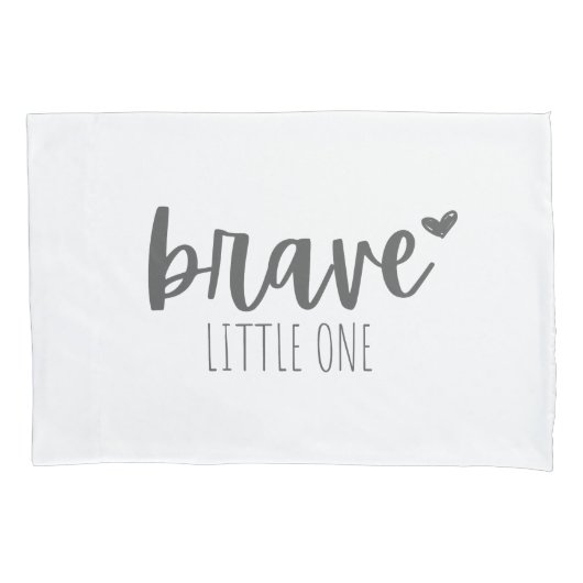 勇敢な小さな小さな小さな子供のがん枕ローケース 枕カバー (正面)