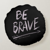 勇敢な引用文があって下さい ラウンドクッション (裏面)