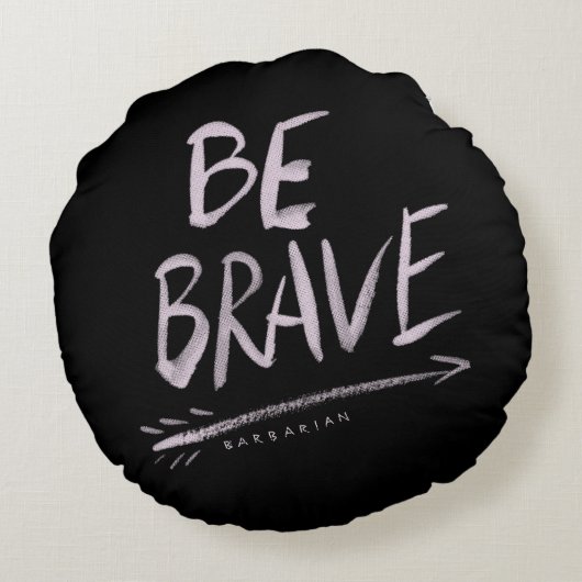 勇敢な引用文があって下さい ラウンドクッション (裏面)