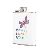 勇敢な強い真のトンボ フラスク (左)